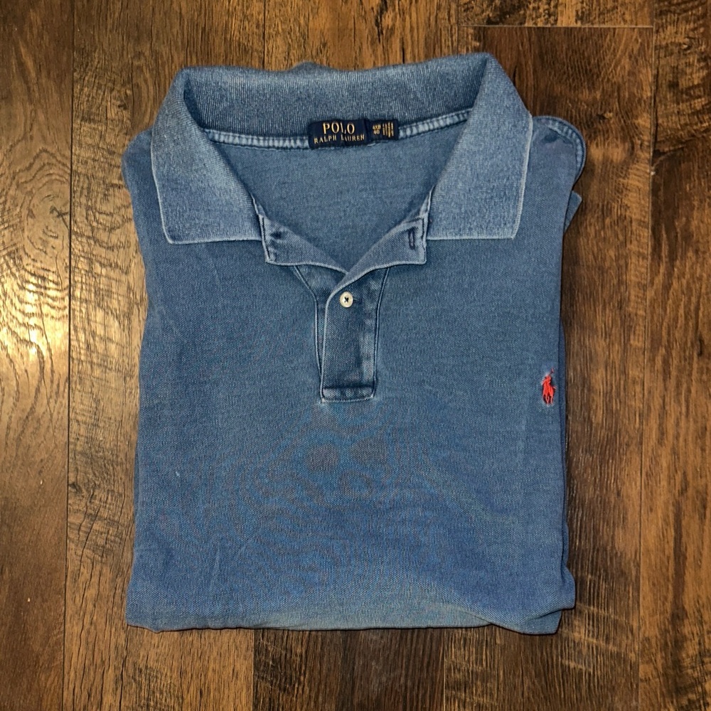 Polo by Ralph Lauren Men's Classic Blue Polo Shirt
